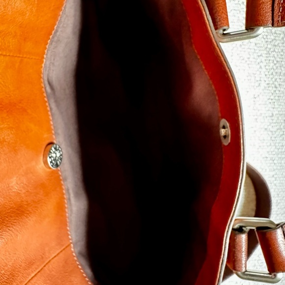 Fossil Mens Leather Messenger Bag | British Tan Color | Brand New - Picture 8 of 12